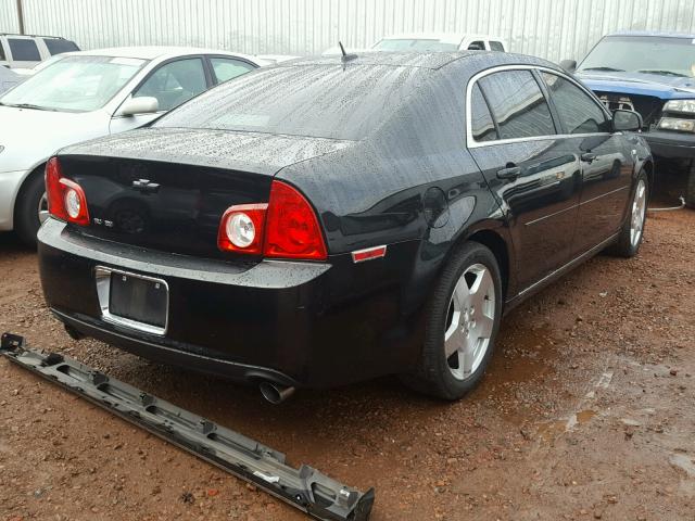 1G1ZJ57758F265180 - 2008 CHEVROLET MALIBU 2LT BLACK photo 4