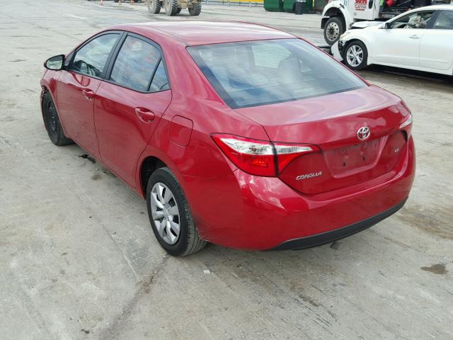 5YFBURHE8GP542397 - 2016 TOYOTA COROLLA L RED photo 3