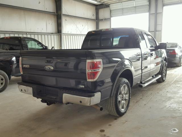 1FTFX1CV8AKE43795 - 2010 FORD F150 SUPER BLACK photo 4