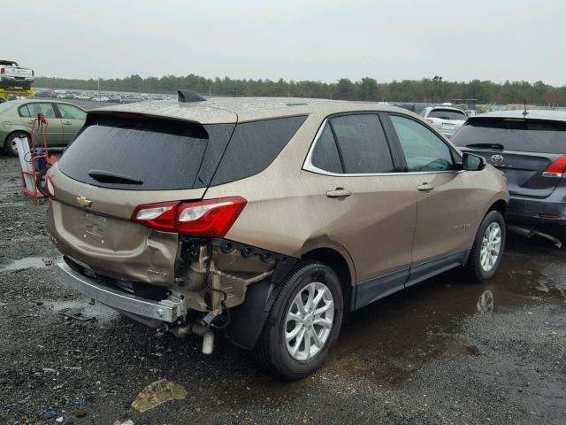 2GNAXSEV9J6218924 - 2018 CHEVROLET EQUINOX LT GOLD photo 4