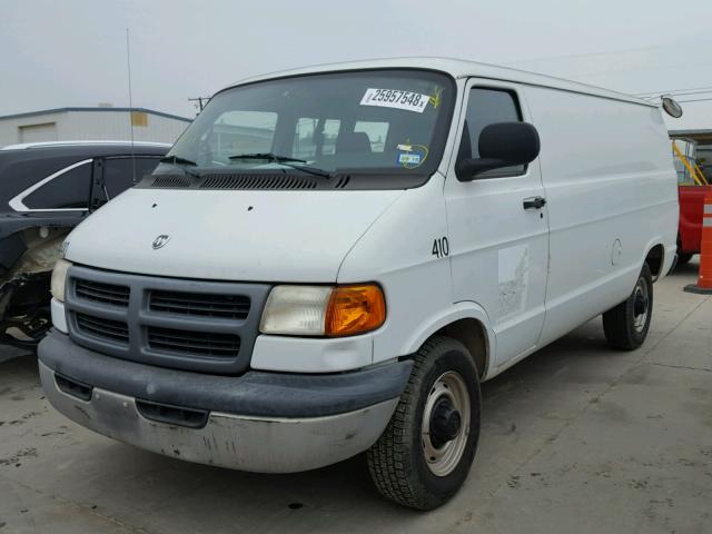 2B7JB21Y31K529201 - 2001 DODGE RAM VAN B2 WHITE photo 2