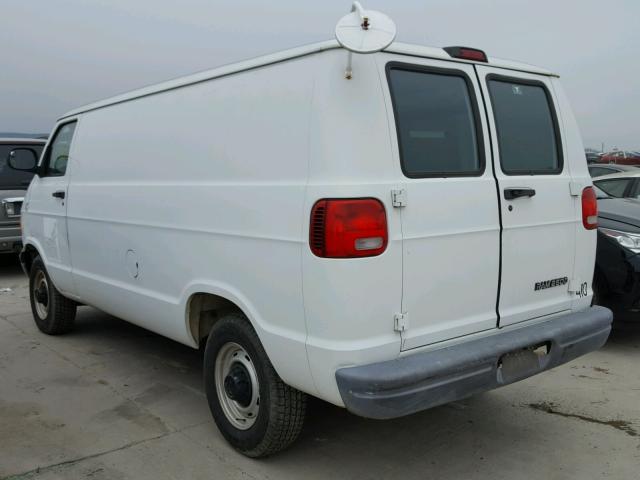 2B7JB21Y31K529201 - 2001 DODGE RAM VAN B2 WHITE photo 3