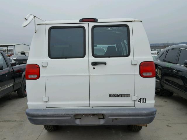 2B7JB21Y31K529201 - 2001 DODGE RAM VAN B2 WHITE photo 6