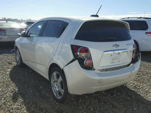 1G1JE6SB2F4121808 - 2015 CHEVROLET SONIC LTZ WHITE photo 3