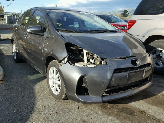 JTDKDTB34E1061326 - 2014 TOYOTA PRIUS C GRAY photo 1