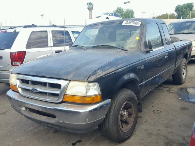 1FTYR14C7YPA02432 - 2000 FORD RANGER SUP BLACK photo 2