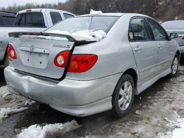 2T1BR32E74C301238 - 2004 TOYOTA COROLLA CE SILVER photo 4