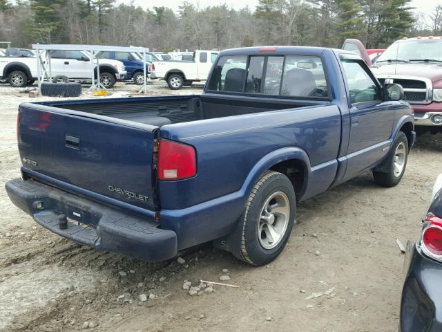 1GCCS145618159949 - 2001 CHEVROLET S TRUCK S1 BLUE photo 4