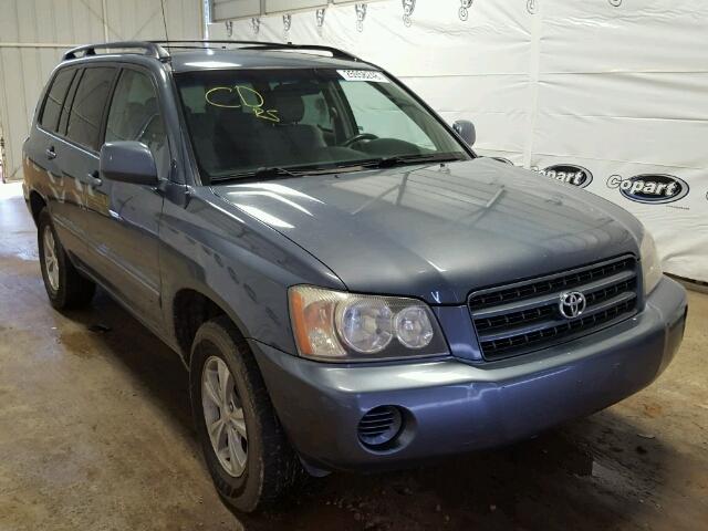 JTEGF21A920050670 - 2002 TOYOTA HIGHLANDER BLUE photo 1