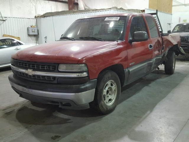 2GCEC19T3Y1400375 - 2000 CHEVROLET SILVERADO RED photo 2