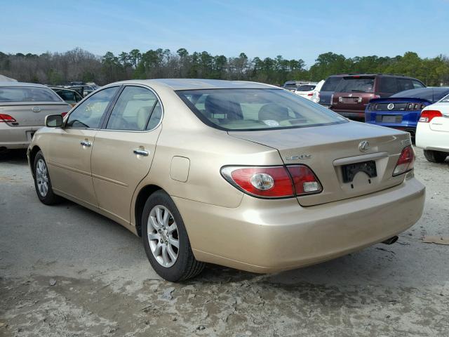 JTHBF30G720021810 - 2002 LEXUS ES 300 GOLD photo 3