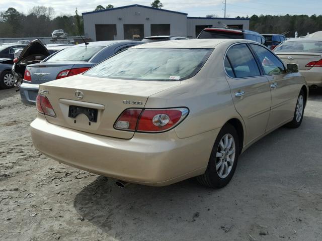 JTHBF30G720021810 - 2002 LEXUS ES 300 GOLD photo 4