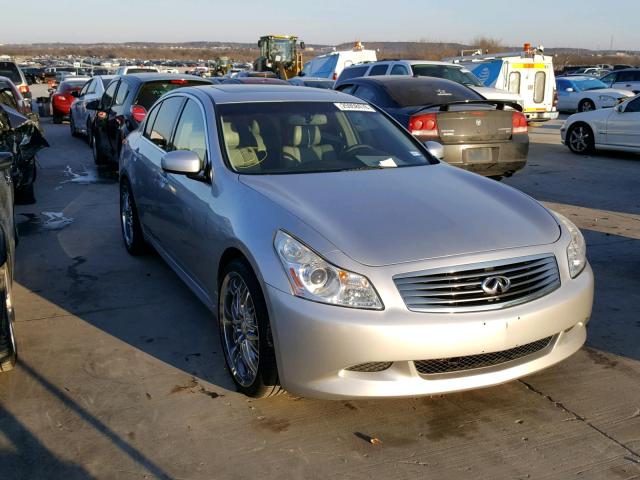 JNKBV61E07M703672 - 2007 INFINITI G35 SILVER photo 1