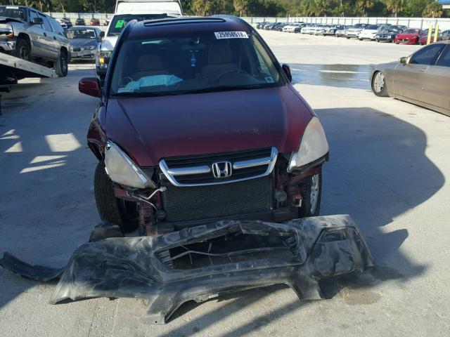 SHSRD78804U256881 - 2004 HONDA CR-V EX RED photo 9