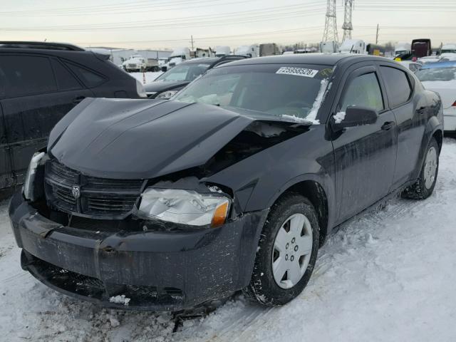 1B3LC46KX8N136009 - 2008 DODGE AVENGER SE BLACK photo 2