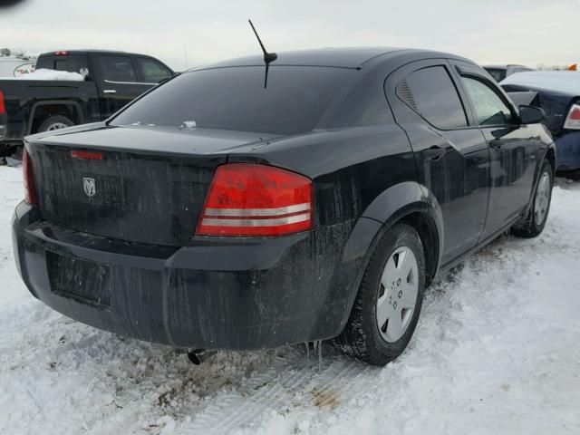 1B3LC46KX8N136009 - 2008 DODGE AVENGER SE BLACK photo 4