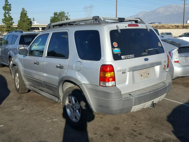 1FMYU03155KC80548 - 2005 FORD ESCAPE XLT SILVER photo 3