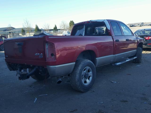 3D7MX38A68G145407 - 2008 DODGE RAM 3500 S RED photo 4