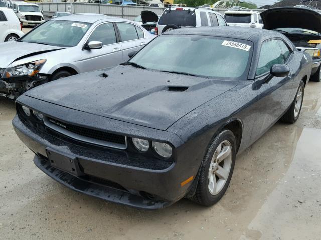 2B3CJ4DGXBH508260 - 2011 DODGE CHALLENGER BLACK photo 2