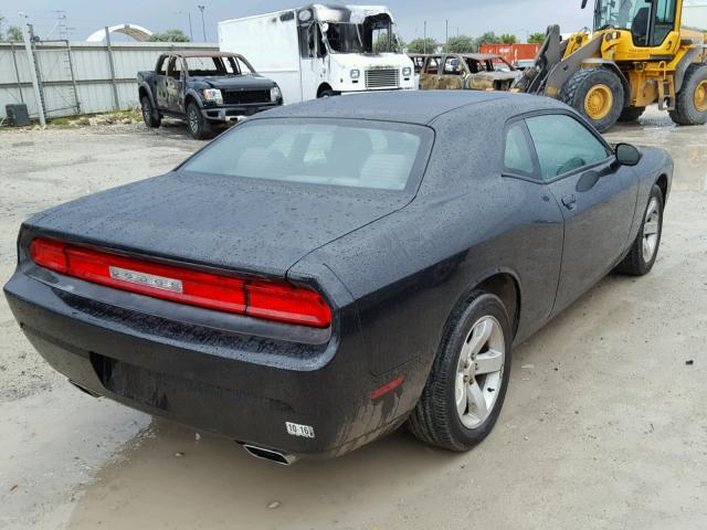 2B3CJ4DGXBH508260 - 2011 DODGE CHALLENGER BLACK photo 4