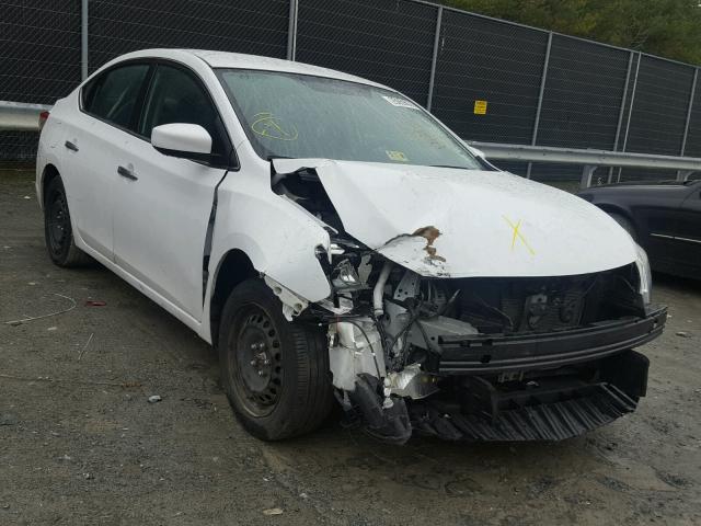 3N1AB7AP3FL670224 - 2015 NISSAN SENTRA S WHITE photo 1