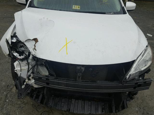 3N1AB7AP3FL670224 - 2015 NISSAN SENTRA S WHITE photo 7