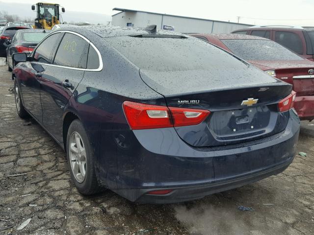 1G1ZB5ST1HF183030 - 2017 CHEVROLET MALIBU LS BLUE photo 3