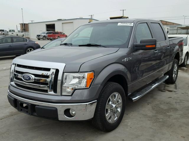 1FTEW1C84AFB47500 - 2010 FORD F150 SUPER GRAY photo 2