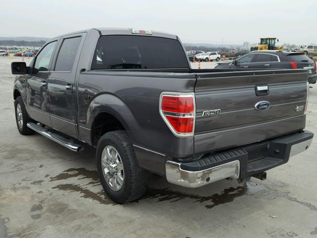 1FTEW1C84AFB47500 - 2010 FORD F150 SUPER GRAY photo 3