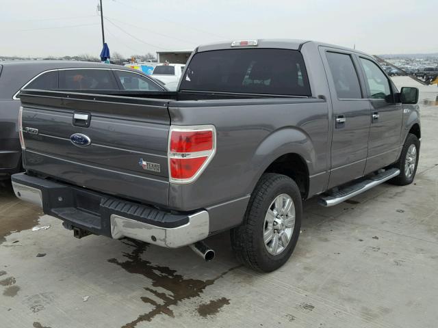 1FTEW1C84AFB47500 - 2010 FORD F150 SUPER GRAY photo 4