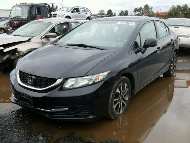 2HGFB2F8XDH541069 - 2013 HONDA CIVIC EX შავი ფოტო 2