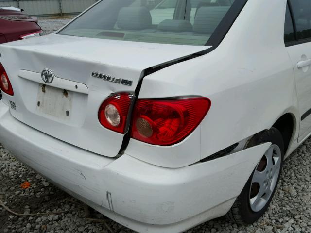 JTDBR32E560070028 - 2006 TOYOTA COROLLA CE WHITE photo 9