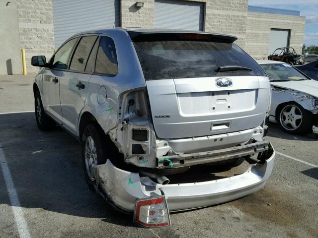 2FMDK3GC7ABB25408 - 2010 FORD EDGE SE SILVER photo 3