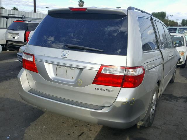 5FNRL38795B029099 - 2005 HONDA ODYSSEY EX SILVER photo 4