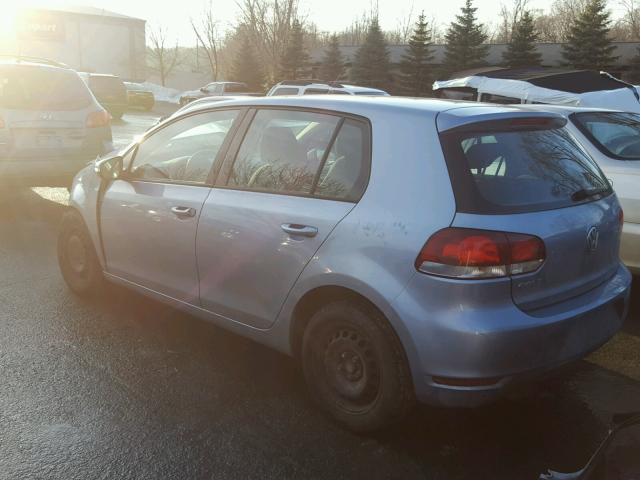 WVWDB7AJ9AW273030 - 2010 VOLKSWAGEN GOLF 蓝色 照片 3