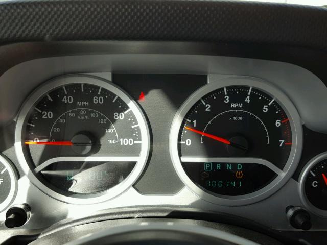 1J4BA3H18AL104847 - 2010 JEEP WRANGLER U BURGUNDY photo 8