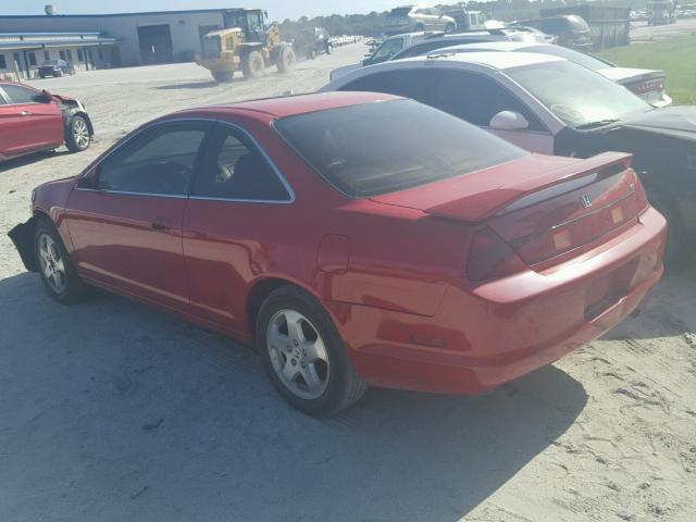 1HGCG2254XA031772 - 1999 HONDA ACCORD EX RED photo 3