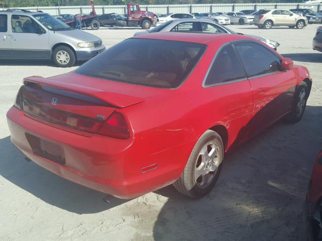 1HGCG2254XA031772 - 1999 HONDA ACCORD EX RED photo 4