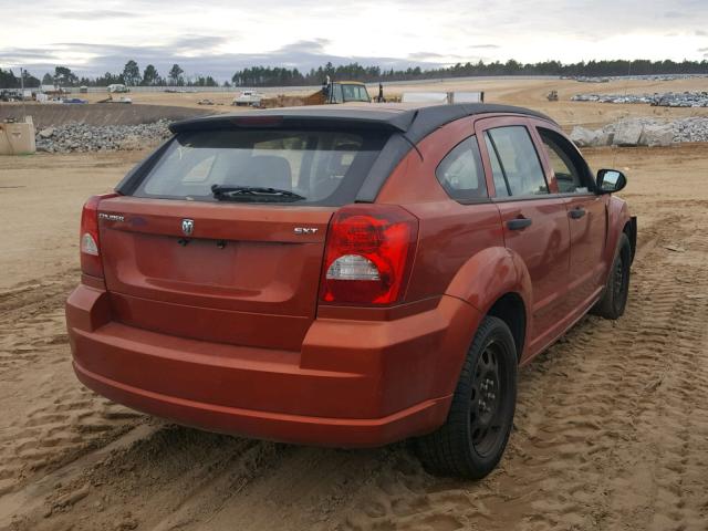 1B3HB48B97D560629 - 2007 DODGE CALIBER SX ORANGE photo 4