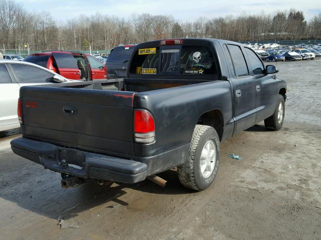 1B7GL2AX1YS594045 - 2000 DODGE DAKOTA QUA BLACK photo 4