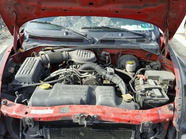 1B7GL2AX1YS594045 - 2000 DODGE DAKOTA QUA BLACK photo 7