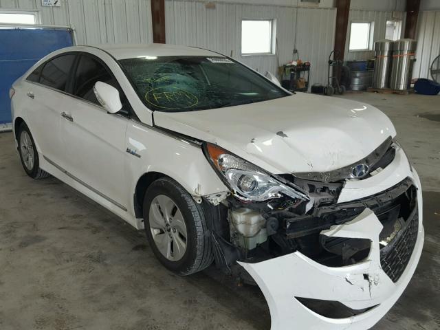 KMHEC4A48DA077913 - 2013 HYUNDAI SONATA HYB WHITE photo 1