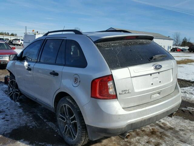 2FMDK3GC4EBA25580 - 2014 FORD EDGE SE SILVER photo 3