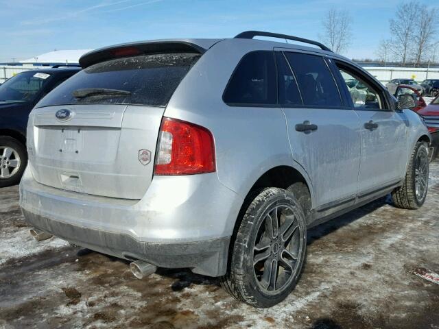 2FMDK3GC4EBA25580 - 2014 FORD EDGE SE SILVER photo 4