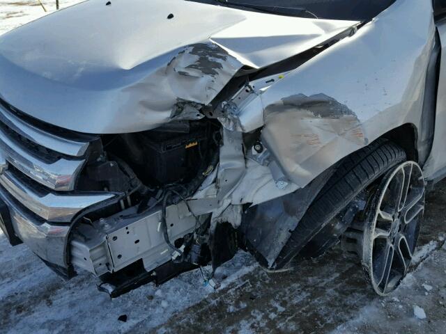 2FMDK3GC4EBA25580 - 2014 FORD EDGE SE SILVER photo 9