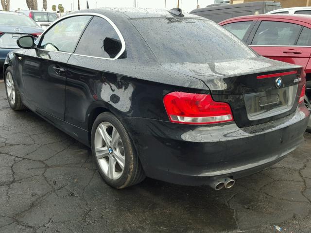 WBAUP9C50CVL91759 - 2012 BMW 128 I BLACK photo 3