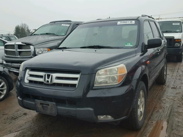 2HKYF18536H512578 - 2006 HONDA PILOT EX BLACK photo 2