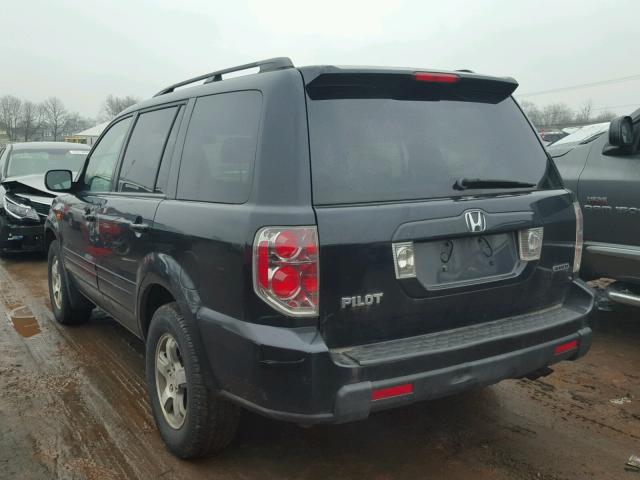 2HKYF18536H512578 - 2006 HONDA PILOT EX BLACK photo 3