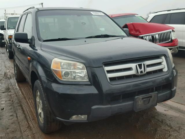 2HKYF18536H512578 - 2006 HONDA PILOT EX BLACK photo 9