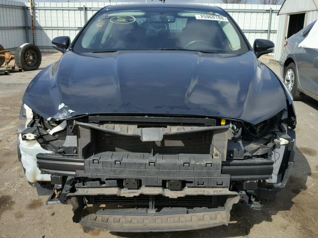 3FA6P0H93DR220107 - 2013 FORD FUSION SE BLACK photo 9